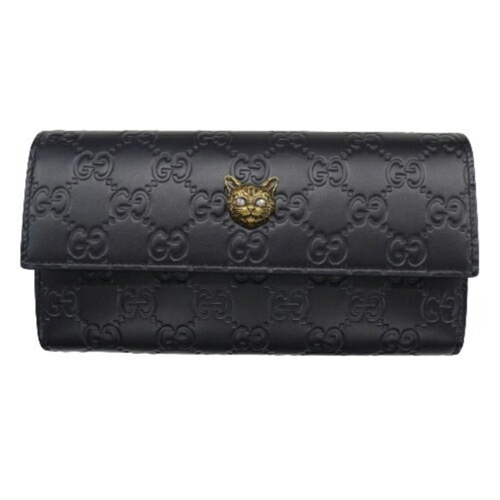 Gucci continental wallet with Cat authentic w/ box cards dust bag 🌺
